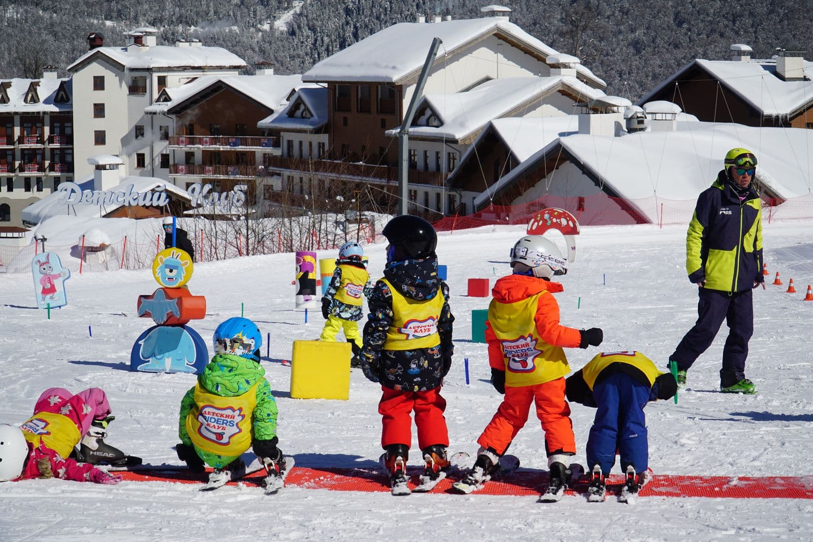 Kids Snow Club in a snowy mountain setting