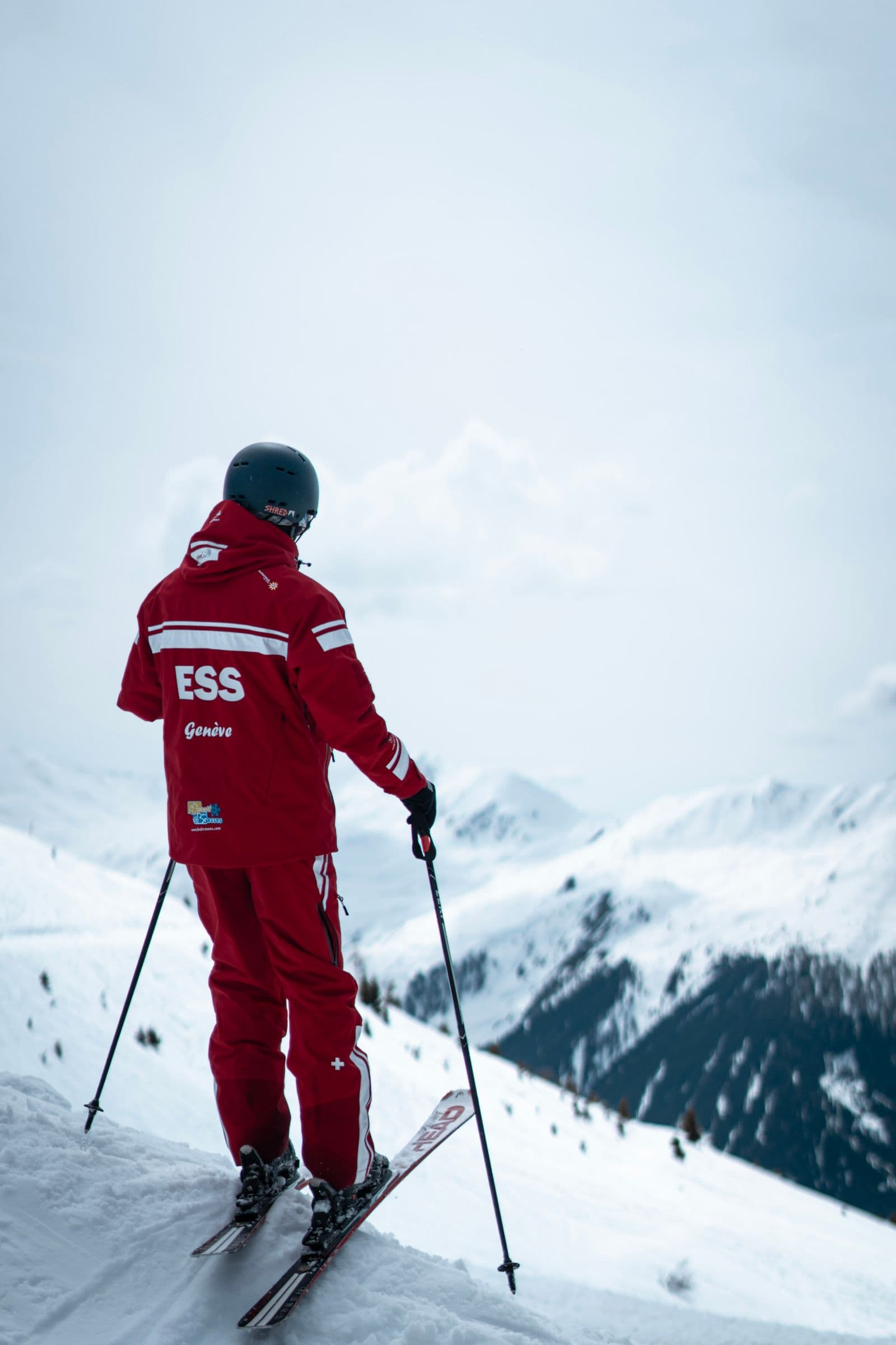 Private Ski Coaching in a snowy mountain setting