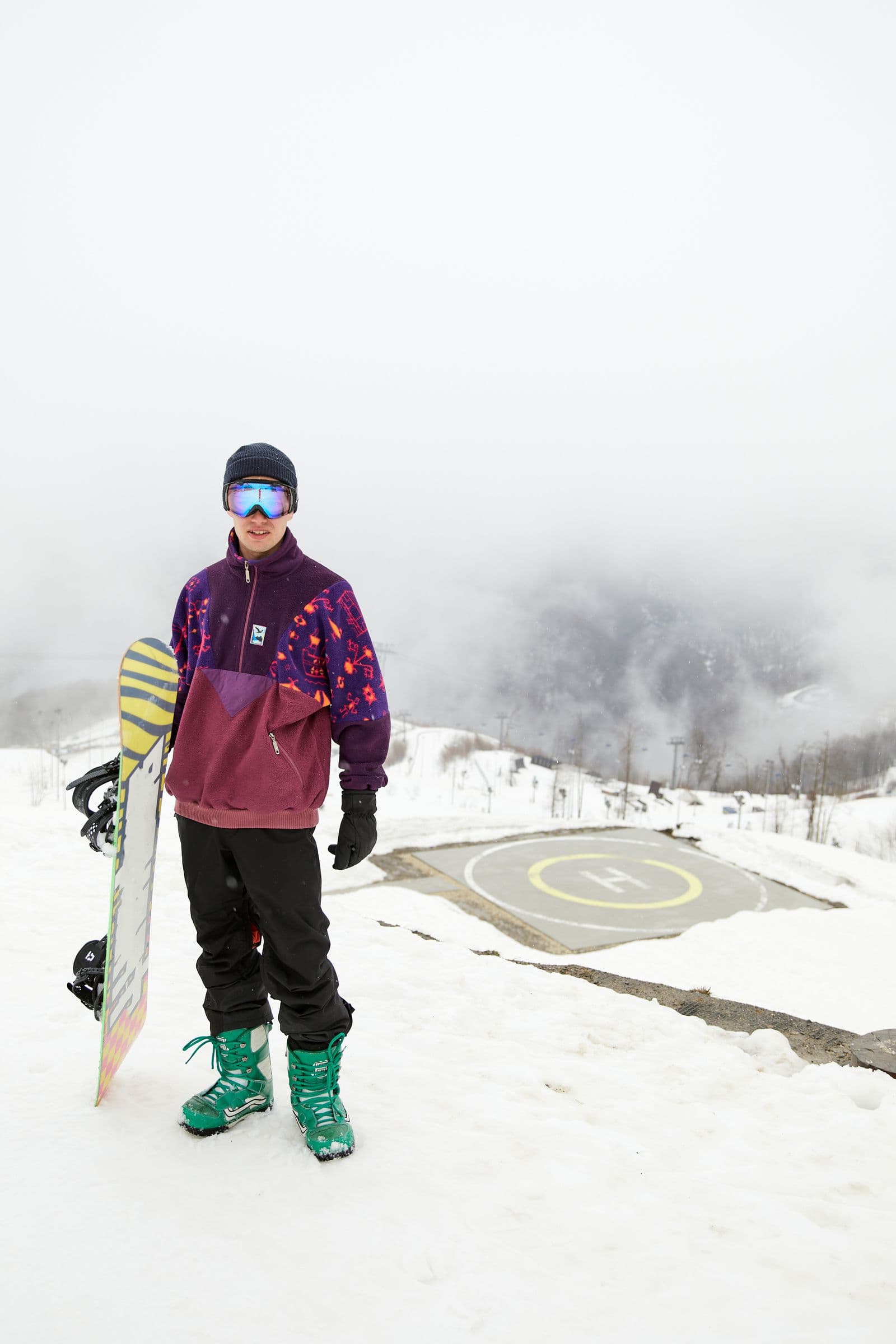Jacket and Pants Package in a snowy mountain setting