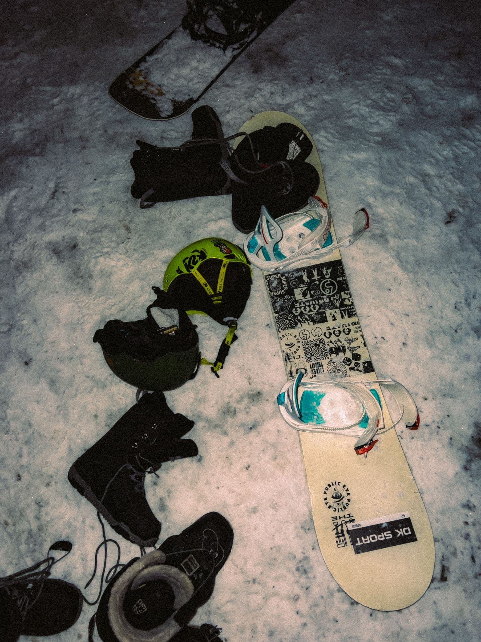 Snowboard Package in a snowy mountain setting